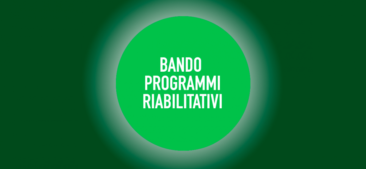 PROGRAMMI RIABILITATIVI 2018_web