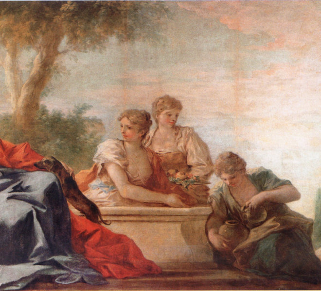 4.-Antonio-Pellegrini_Ritratto-di-dama-in-un-giardino-e-le-ancelle-al-pozzo
