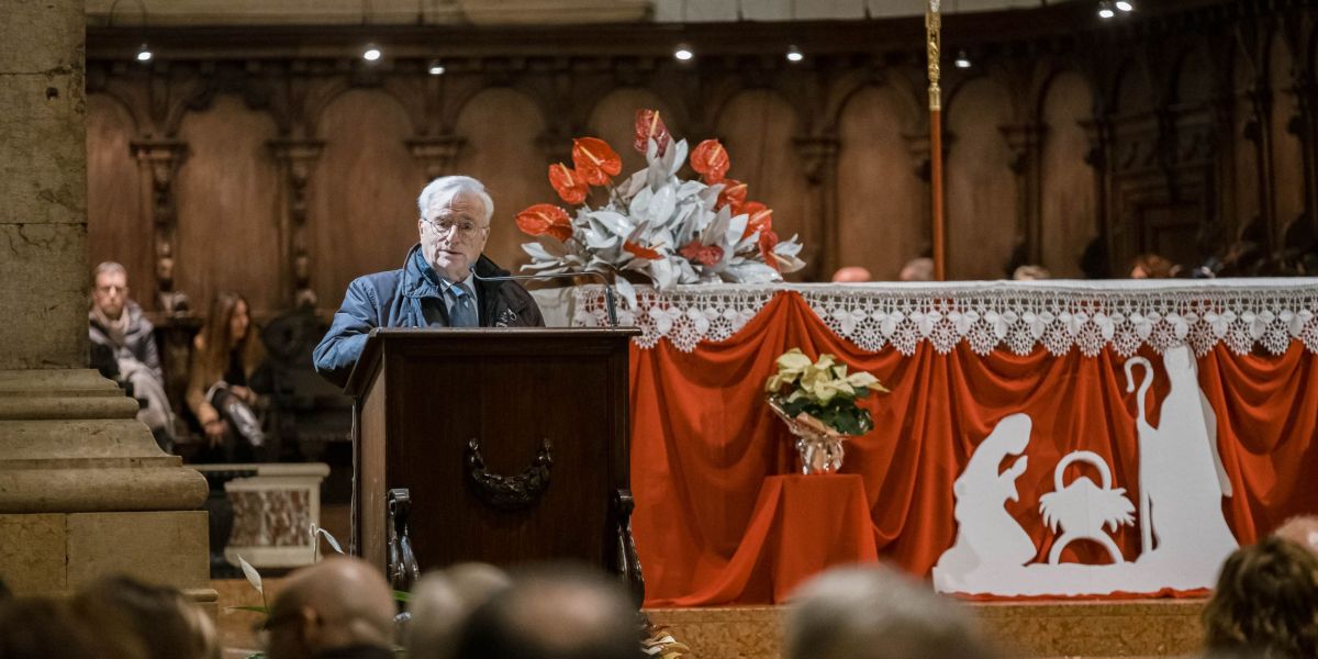 I saluti di Alessandro Mazzucco durante l'ultima edizione del festival.