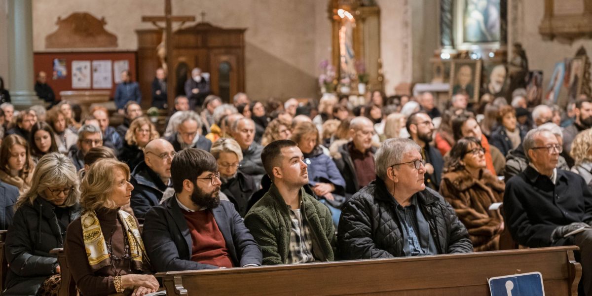 La Chiesa di San Tomaso durante il concerto del 7 gennaio 2023.