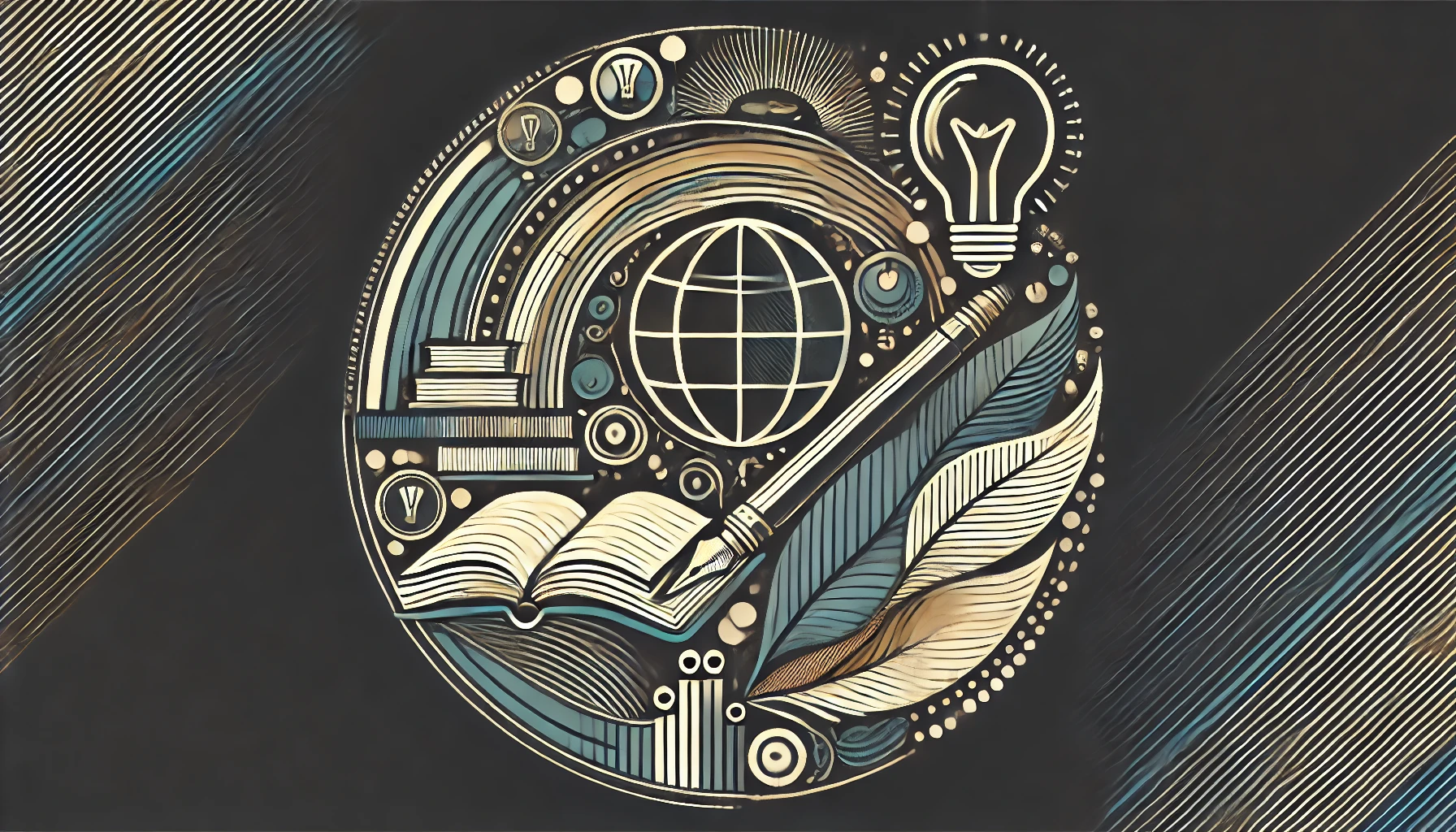 DALL·E 2024-10-21 13.08.50 - A sophisticated, graphic-style image representing international cooperation projects focused on the right to education. The design should feature a st