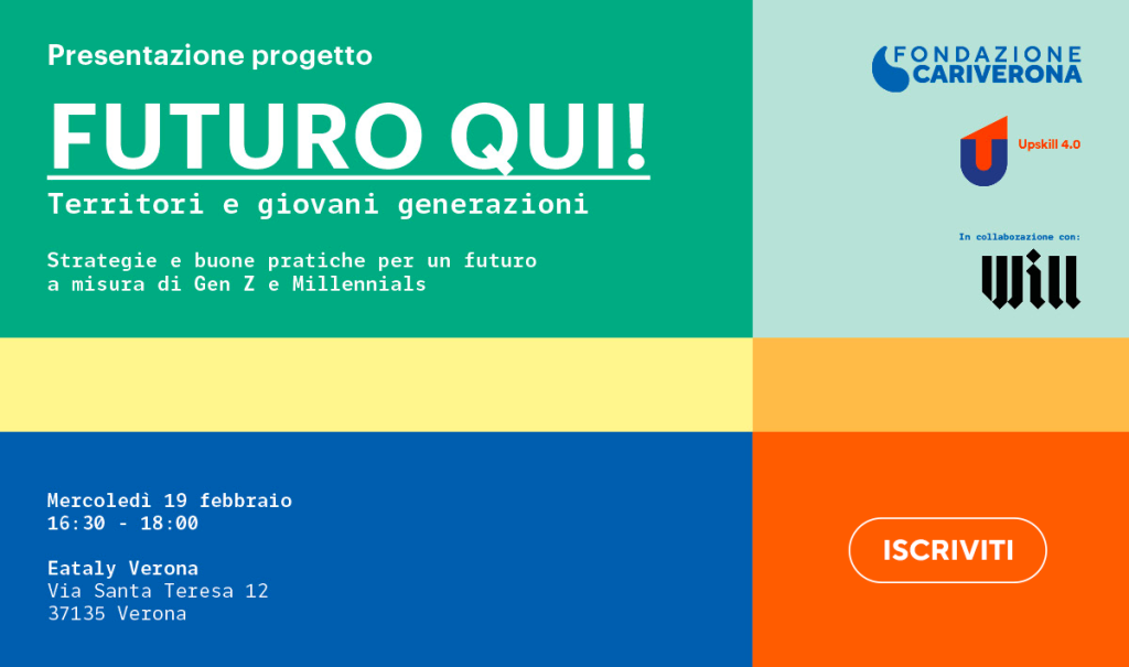 Si svolgerà il 19 febbraio a Verona la presentazione della ricerca che raccoglie le voci di Gen Z, Millennials, decisori pubblici e privati per immaginare insieme strategie, azioni e luoghi a misura di nuove generazioni