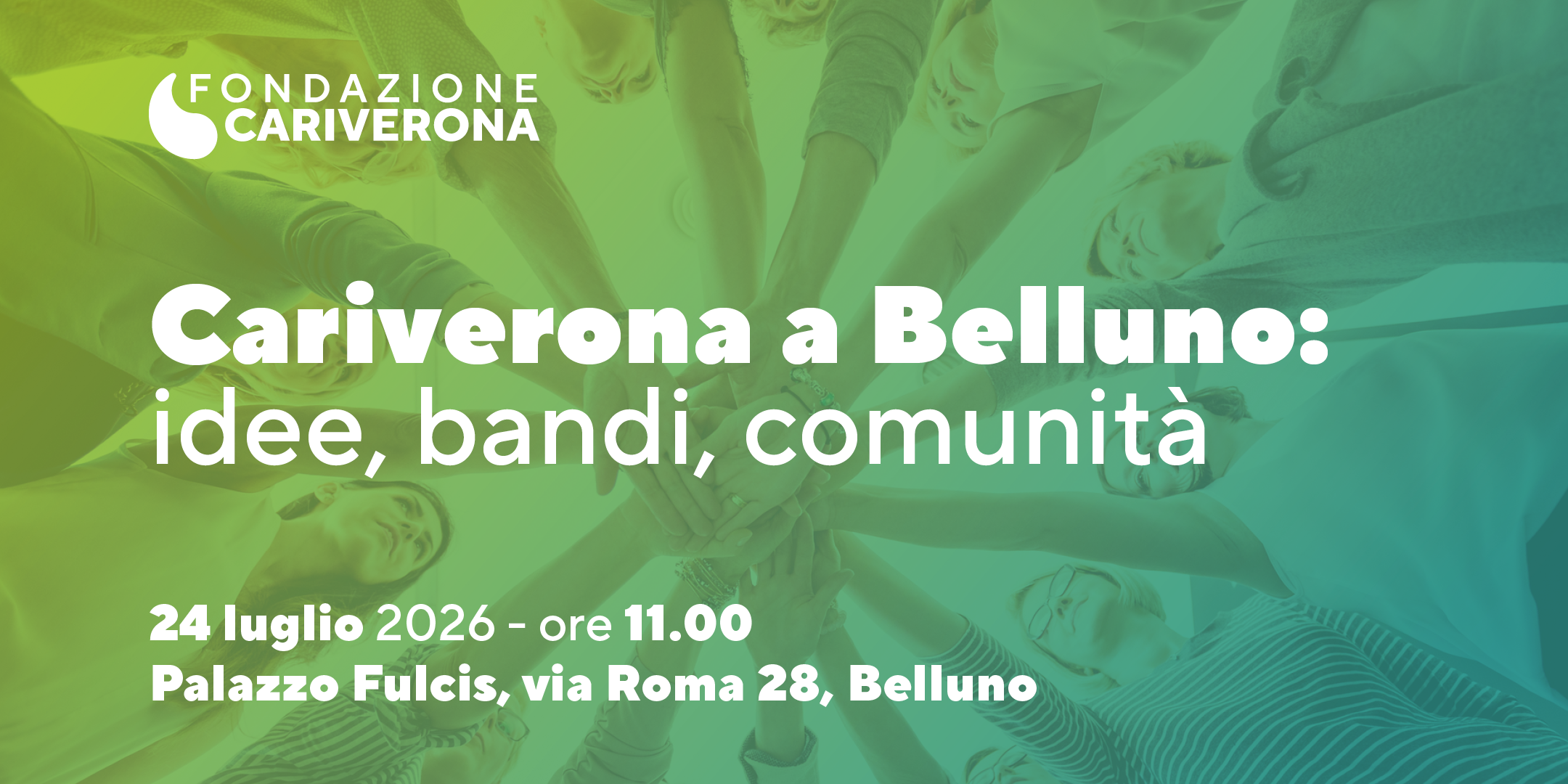 Grafica Cariverona a Belluno - 24 luglio 2026